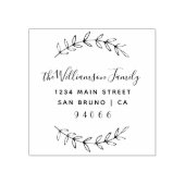 Rücksendeadresse für benutzerdefinierte Skriptfami Gummistempel (Prägung)