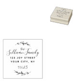 Rücksendeadresse für benutzerdefinierte Skriptfami Gummistempel (Stempel)