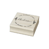 Rücksendeadresse für benutzerdefinierte Skriptfami Gummistempel (Stempel)