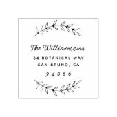 Rücksendeadresse für benutzerdefinierte Skriptfami Gummistempel (Prägung)