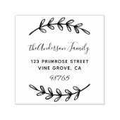 Rücksendeadresse für benutzerdefinierte Skriptfoli Permastempel (Design)