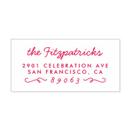 Rücksendeadresse für benutzerdefinierte Sweet-Scri Permastempel