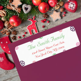 Rücksendeadresse für benutzerdefinierte Weihnachts