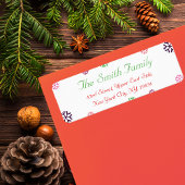 Rücksendeadresse für benutzerdefinierte Weihnachts