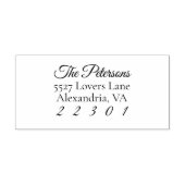 Rücksendeadresse für benutzerdefinierten Nachnamen Gummistempel (Prägung)