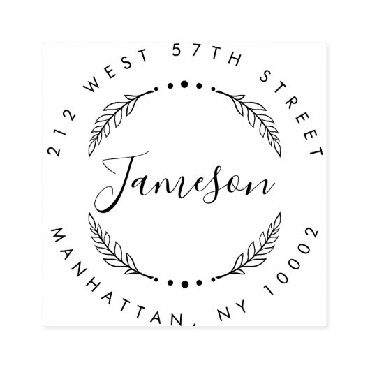 Rücksendeadresse für benutzerdefinierten Skript un Gummistempel (Prägung)