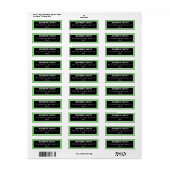 Rücksendeadresse für benutzerdefiniertes Business (Vorne)