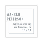 Rücksendeadresse für Berufliche minimale geometris Permastempel (Design)