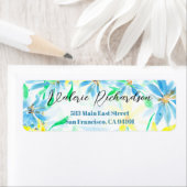 Rücksendeadresse für blaue und gelbe Blume (Insitu)