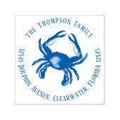 Rücksendeadresse für Blue Crab Permastempel (Design)