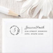 Rücksendeadresse für Blumenschrift Monogram (Insitu)