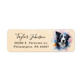 Rücksendeadresse für Border Collie (Vorne)