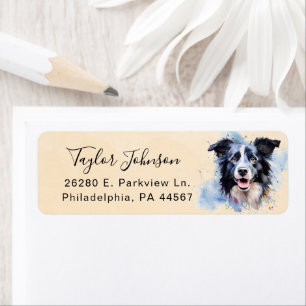 Rücksendeadresse für Border Collie