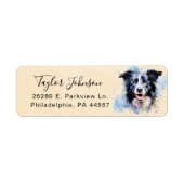 Rücksendeadresse für Border Collie (Vorne)