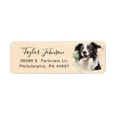 Rücksendeadresse für Border Collie (Vorne)