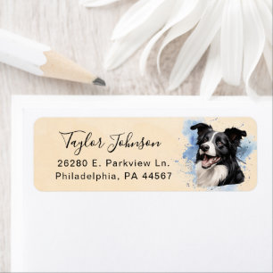 Rücksendeadresse für Border Collie
