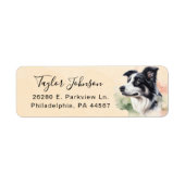 Rücksendeadresse für Border Collie (Vorne)