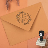 Rücksendeadresse für botanische Kranken Gummistempel