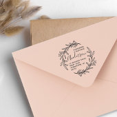 Rücksendeadresse für botanische Kranken Gummistempel