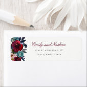 Rücksendeadresse für Burgundy Watercolor (Insitu)