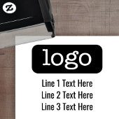 Rücksendeadresse für Büro oder Unternehmen mit Log Permastempel