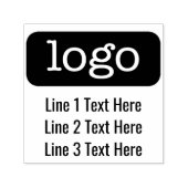 Rücksendeadresse für Büro oder Unternehmen mit Log Permastempel (Design)