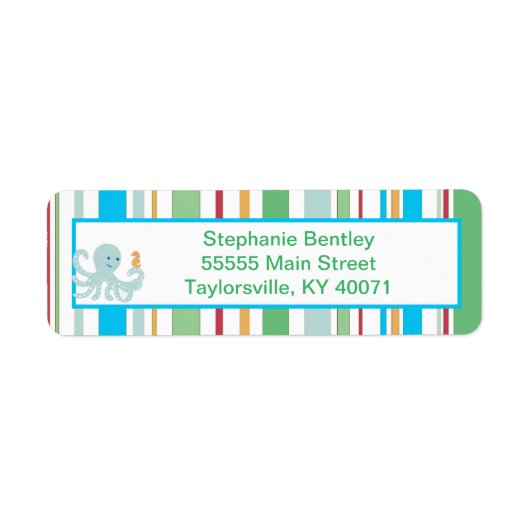 Rücksendeadresse für Calypso Sea (Vorne)