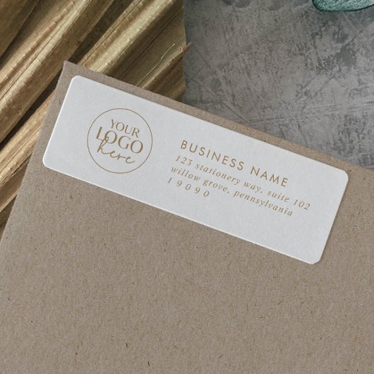 Rücksendeadresse für Chic Gold Business-Logos