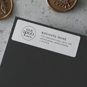 Rücksendeadresse für Chic Typografy Business-Logos