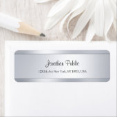 Rücksendeadresse für coole moderne Script-Silver-V (Insitu)