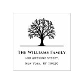 Rücksendeadresse für coole Trendy-Familienname Gummistempel (Prägung)