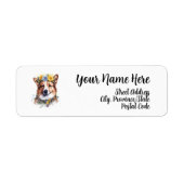 Rücksendeadresse für Corgi (Vorne)