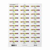 Rücksendeadresse für Crayon-Grenze (Vorne)