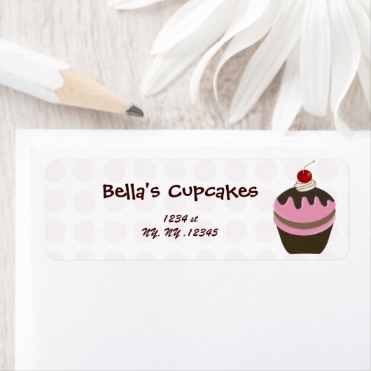 Rücksendeadresse für Cupcake (Insitu)