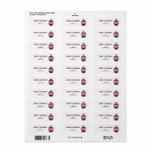 Rücksendeadresse für Cupcake (Vorne)