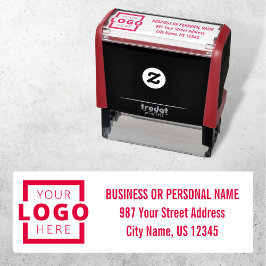Rücksendeadresse für das Logo "Custom Company Busi Permastempel