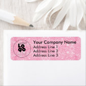 Rücksendeadresse für das Logo "Hot Pink Glitzer" (Insitu)