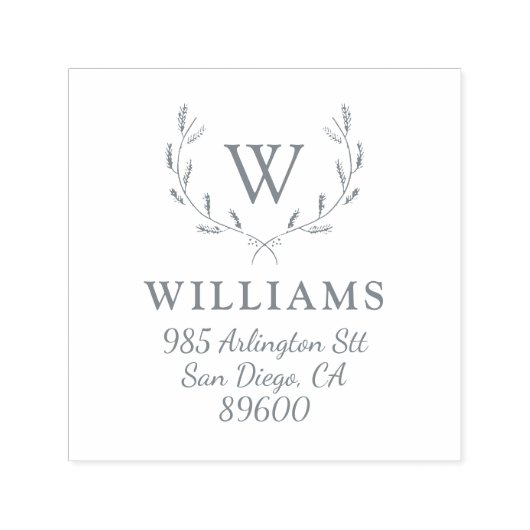 Rücksendeadresse für das Whimsical Holiday Wreath Permastempel (Design)