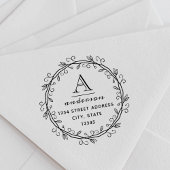 Rücksendeadresse für das Whimsical Wreath Custom M Permastempel