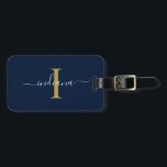 Rücksendeadresse für den Anfangsbuchstaben Gepäckanhänger<br><div class="desc">Erstellen Sie Ihre ganz eigene benutzerdefinierte und personalisierte Monogram Initial Script Name Rücksendeadresse Black Luggage Tag vollständig, indem Sie auf die Schaltfläche "Personalisieren" klicken. Verwenden Sie die Schaltfläche "Anpassen", um den Stil und die Platzierung des Texts weiter zu ordnen und zu formatieren. Kann leicht für andere besondere Veranstaltungen wie Jubiläen,...</div>