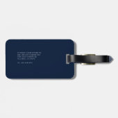 Rücksendeadresse für den Anfangsbuchstaben Gepäckanhänger (Rückseite horizontal)