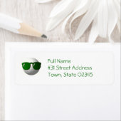 Rücksendeadresse für den coolen Golfball (Insitu)