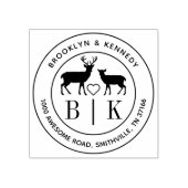 Rücksendeadresse für den Ehepaar Gummistempel (Prägung)