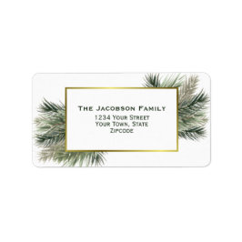 Rücksendeadresse für den Goldrahmen Adressaufkleber