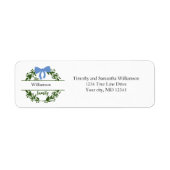 Rücksendeadresse für den grünen Kranz (Vorne)