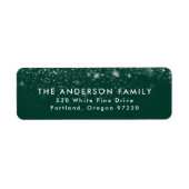 Rücksendeadresse für den grünen Urlaub mit Snowdri (Vorne)