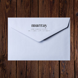 Rücksendeadresse für den klassischen formellen Ind Gummistempel