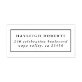 Rücksendeadresse für den klassischen Rahmen Gummistempel (Prägung)