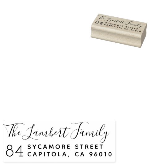 Rücksendeadresse für den Namen von Skriptabdruck Gummistempel (Stempel)