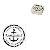 Rücksendeadresse für die Ankerbannermarkierung Gummistempel (Stempel)